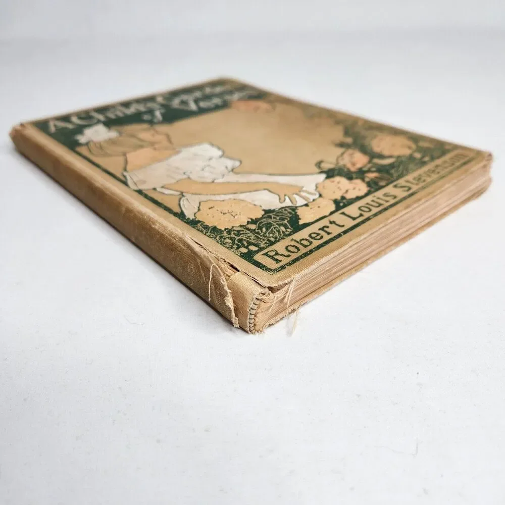 Antique 1902 A Child's Garden of Verses Robert Louis Stevenson Illustrated Book‎